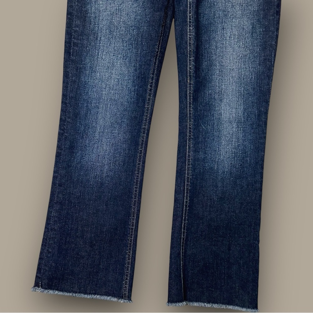 J. Crew ‘9” Demi-Boot Crop Jean’ in “Dark Worn Wash” Size 26 - Picture 7 of 16